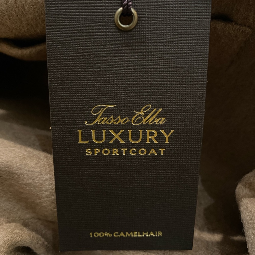 Tasso Elba 100% Camelhair Tan Sport Jacket; Size: 42L - Picture 4 of 4
